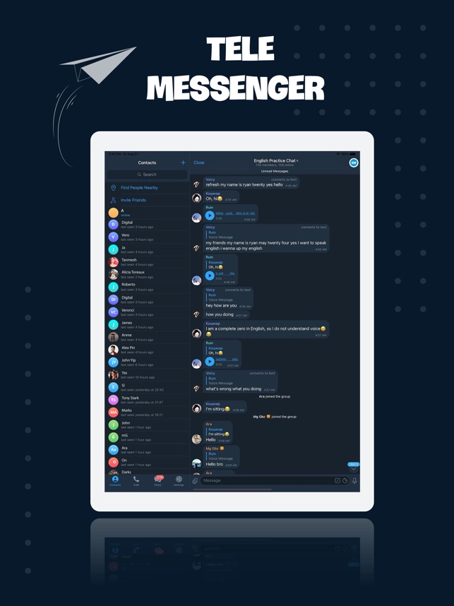 نصب تلگرام دوم در ایفون با Tele Messenger
