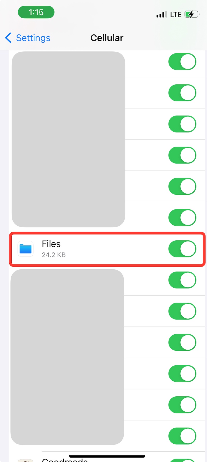تنظیمات سلولار