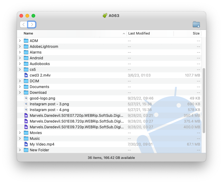 نرم‌افزار Android file Transfer