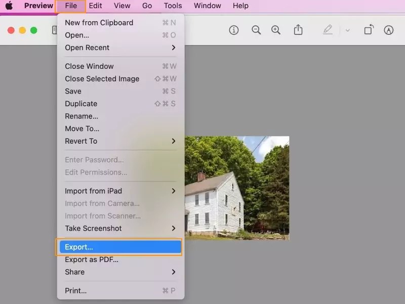 تبدیل فرمت تصاویر در مک او اس با اپ Preview