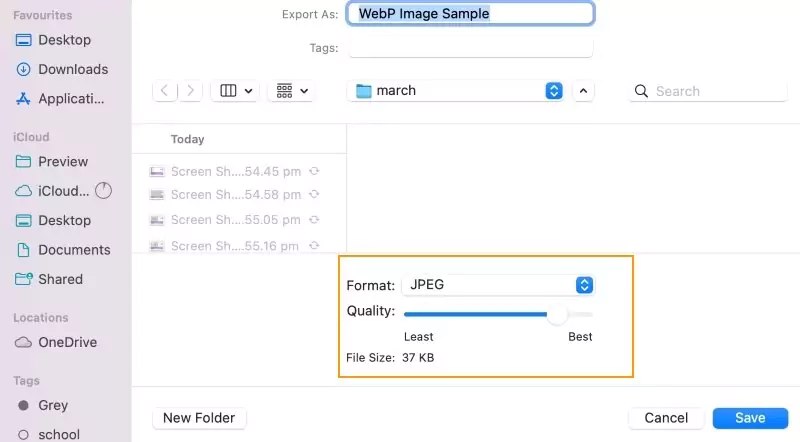 تبدیل فرمت تصاویر در مک او اس با اپ Preview