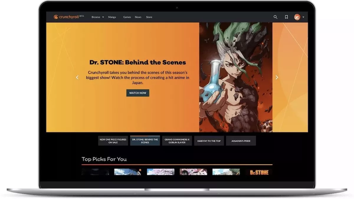 پلتفرم‌های که از Crunchyroll پشتیبانی می‌کنند