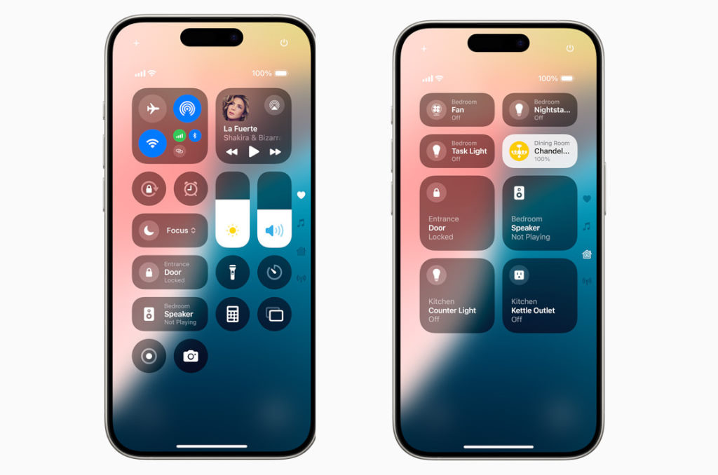 کنترل سنتر جدید در iOS 18