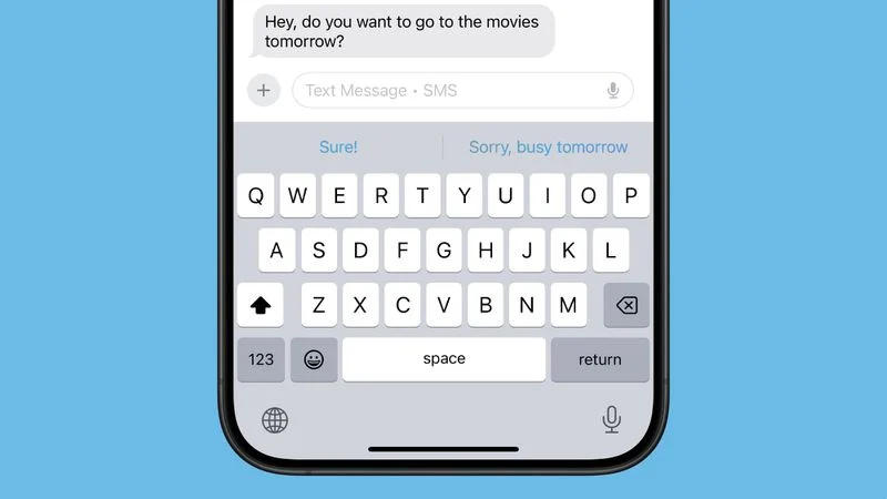 پاسخ‌های هوشمند iMessage در آی او اس ۱۸