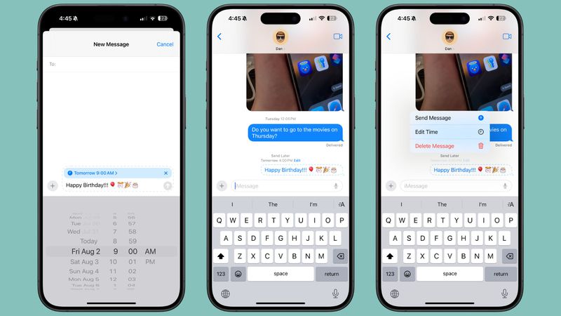 قابلیت زمان‌بندی پیام‌های آیمسیج در iOS 18