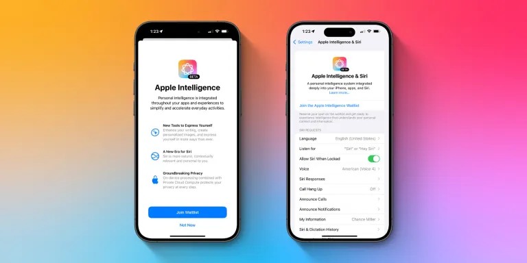 ثبت نام برای استفاده زودهنگام از Apple Intelligence