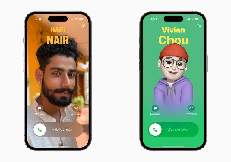 ساخت پوستر برای مخاطبین آیفون