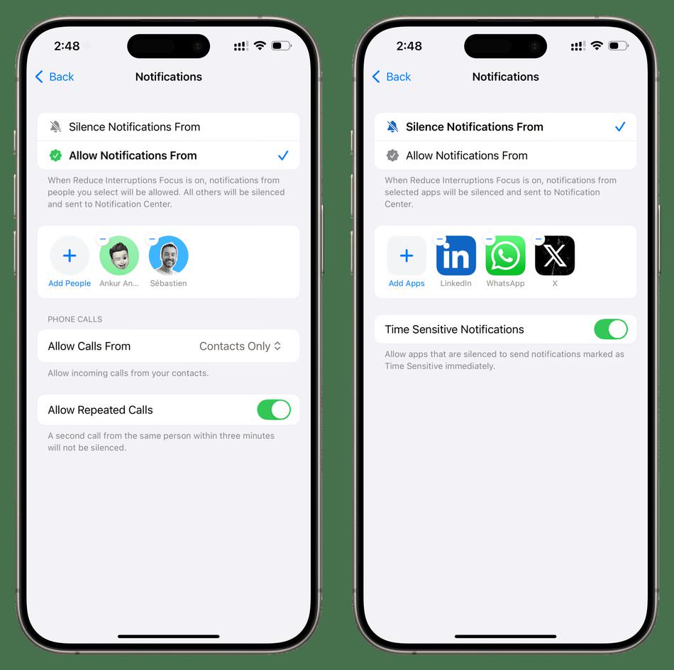فعال‌سازی قابلیت Reduce Interruptions در آیفون