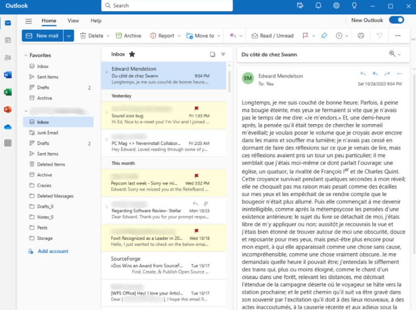 برنامه Outlook در آفیس 365
