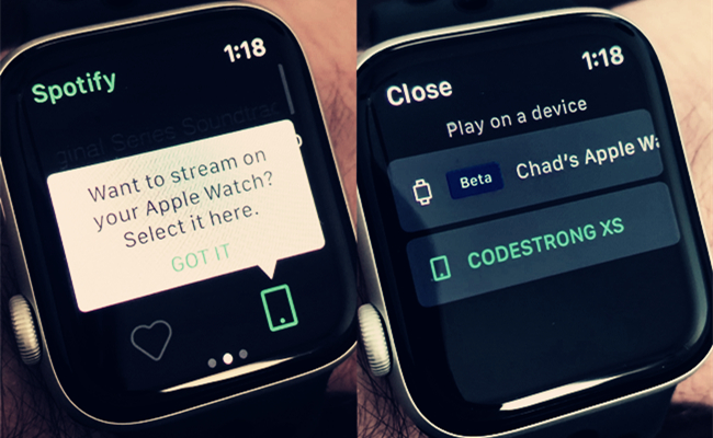 مراحل استفاده از Spotify Connect در اپل واچ