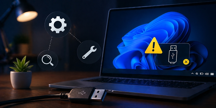 نحوه رفع مشکل Device Attached to The System is Not Functioning در ویندوز