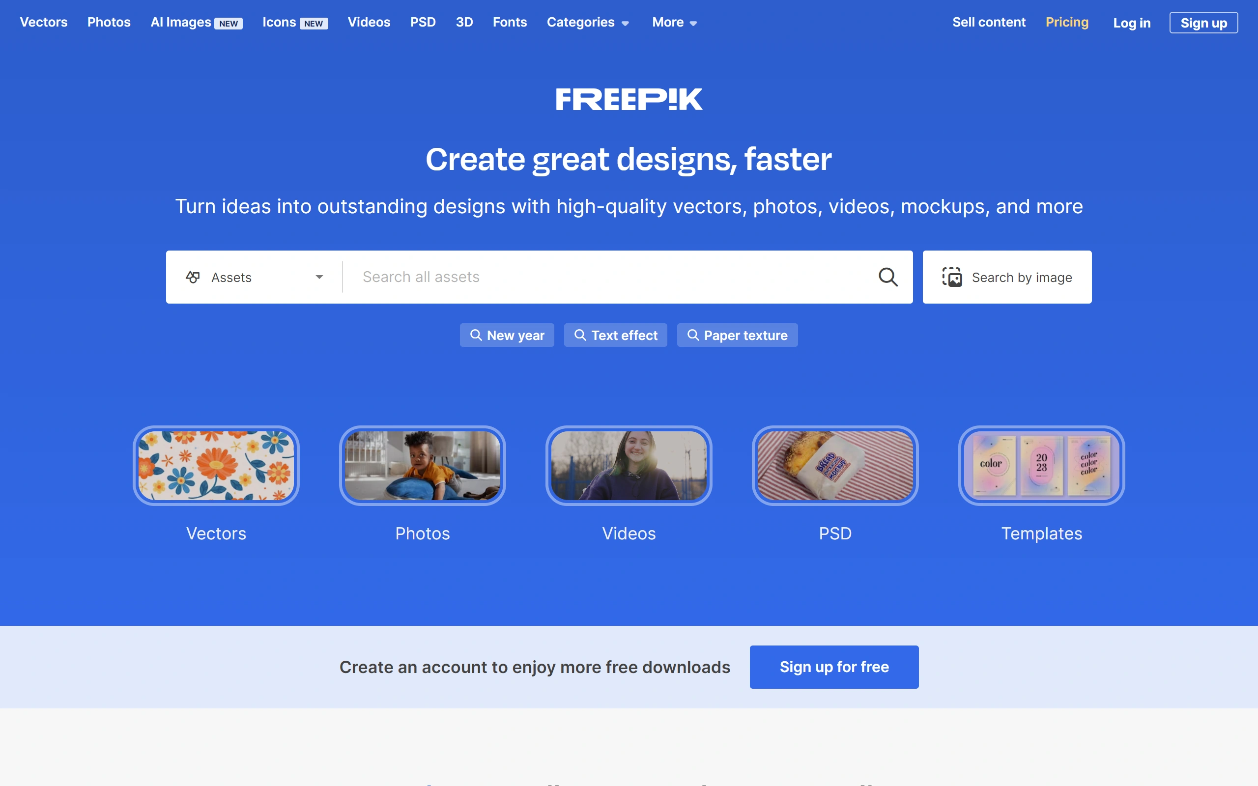 سرویس گرافیکی Freepik